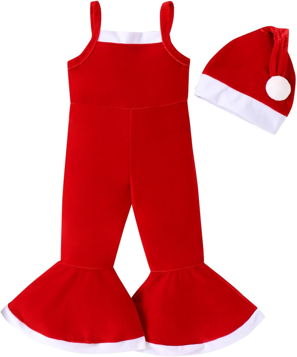 FENGFloral Dresses for Girls Toddler Girls Christmas Sleeveless Romper