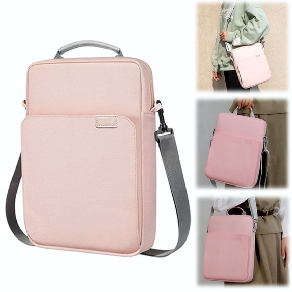 FENGGHAO 13.3 Inch Protective Tablet Laptop Bag, Portable Crossbody Shoulder Case with Multiple Compartments for Business Travel