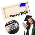 thumbnail image 1 of FENGGHAO 2026 Graduation Money Holder Wooden Card Box Wallet for Class of 2026 Grad Senior Birthday Present 7.5*3.5in Black, 1 of 7