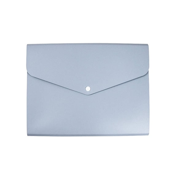 FENGGHAO A4 Expanding File Folder 5 Pocket Plastic Document Organizer with Closure Accordion File Pouch Blue