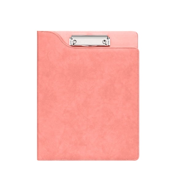 FENGGHAO A4 Multifunctional Clipboard Folder with Cover Pocket Plastic Clipboard Writing Pad Bottom Opening Design Pink