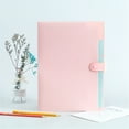 thumbnail image 1 of FENGGHAO Accordion Document Organizer Expanding File Folder 5 Pockets Letter A4 Size Portable Plastic File Holder Pink, 1 of 7