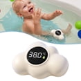 thumbnail image 1 of FENGGHAO Cloud Digital Floating Thermometer Baby Bath Temperature Gauge Silent Alert Waterproof Tub Thermometer for Newborns Yellow, 1 of 7