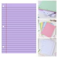 thumbnail image 1 of FENGGHAO Colorful College Ruled Filler Paper 8x11 Inch, 2 Sheets 3-Hole Punched Lined Loose Paper For Notebook Organization Study Work, 1 of 4