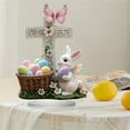 thumbnail image 1 of FENGGHAO Easter Bunny Acrylic Egg Ornament Festive Tabletop Home Decor for Easter Celebration, 1 of 4