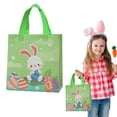 thumbnail image 1 of FENGGHAO Easter Bunny Bags With Handles Non-Woven Reusable Holiday Packaging For Parties Takeout Favors 4 Designs, 1 of 7