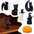 thumbnail image 1 of FENGGHAO Halloween Ghost Decor Figurine With Witch Hat Moon Pumpkin Design, Cute Halloween Decorations For Tabletop Mantel Shelf Desk Display, Festive Seasonal Ornament For Home, 1 of 8