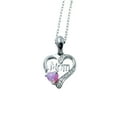 thumbnail image 1 of FENGGHAO MOM Letter Heart Pendant Necklace Cubic Zirconia Accents Alloy Love Jewelry Mothers Day Birthday Gift for Mom, 1 of 1