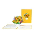 thumbnail image 1 of FENGGHAO Mothers Day 3D Pop Up Card Hand Holding Flower Bouquet Design Sunflower Carnation Lavender Greeting Card with Envelope, 1 of 3