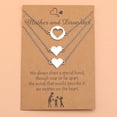thumbnail image 1 of FENGGHAO Mothers Day Mother Daughter Bracelet Set 3 Piece Matching Heart Bracelets Adjustable Stainless Steel Nylon Rope Jewelry Set, 1 of 7
