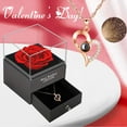 thumbnail image 1 of FENGGHAO Mothers Day Preserved Rose Gift Box with Silver Heart Necklace Everlasting Flower and Jewelry Set Romantic Eternal Rose Keepsake for Mom, 1 of 7