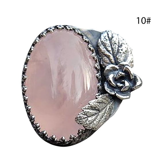 FENGGHAO Natural Diamond Ring for Women Mothers Day Gift Sterling Silver Multiple Sizes 6 to 10 Perfect for Daily or Party