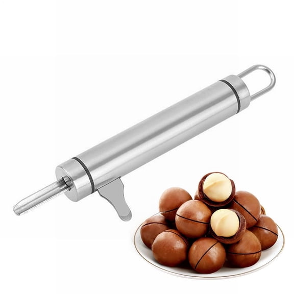 FENGGHAO Stainless Steel Macadamia Nut Opener With Pick Nutcracker Tool Sheller For Walnuts Hazelnuts Pistachios Chestnuts Household Kitchen