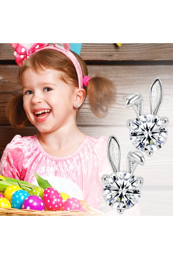 Synthetic Opal Star Stud Earrings for Sensitive Ears, Hypoallergenic Petite Simple Jewelry Gift for Women