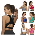 thumbnail image 1 of FENGGHAO Women High Impact Sports Bra with Back Pocket for Running Yoga Workout, Padded Support Women Solid Sport Bra, 1 of 6
