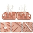 thumbnail image 1 of FENGGUIQU 1 Set Space Saving Bottle Drying Rack PP for Mothers Pink Baby Care, 1 of 8