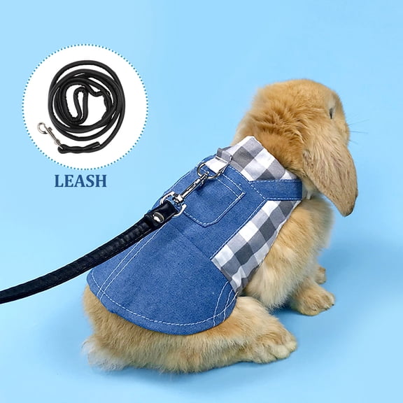 FENGGUIQU Lovely Rabbit Clothes Bunny Accessories Costume Strong and Durable for Walking Pets 1 Set