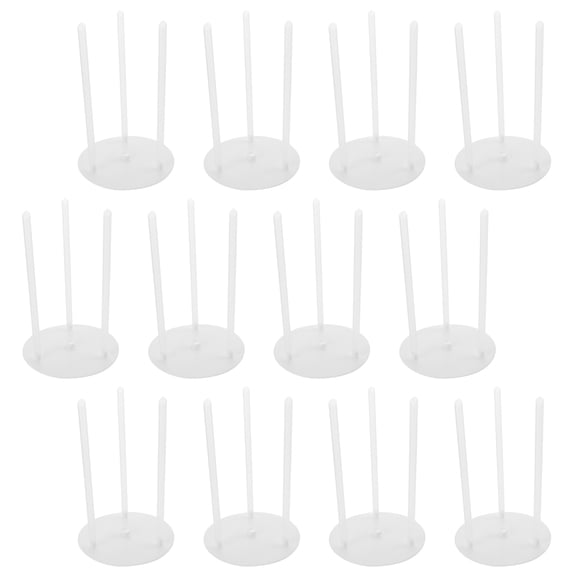FENGGUIQU 10 Sets Transparent Cake Pillars for Multi-layer Cake Support, PP Plastic Baking Stand Accessories