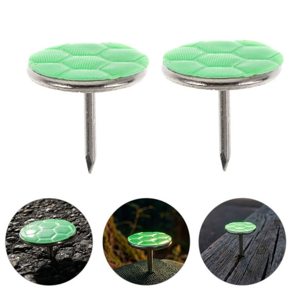 FENGGUIQU 100Pcs High Visibility Reflective Tree Markers for Night Road Warning and Trail Marking