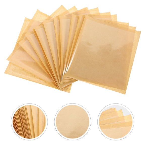 FENGGUIQU 100Pcs Kraft Paper Bread Wrapping Bags with See Through Window Ideal for Bakery and Party