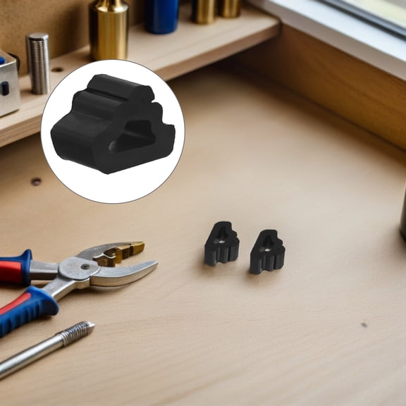 FENGGUIQU 10Pcs Rubber Hood Cushion Buffer Stopper Black for Car Door and Trunk Dampening