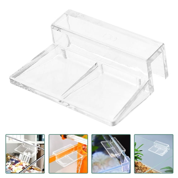 FENGGUIQU Transparent Acrylic Aquarium Cover Frame, Fish Lid Support Holder for Aquariums, Terrariums, Fish Tanks