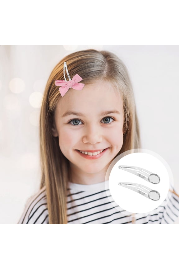 10pcs Snap Hair Barrettes Iron for Women DIY Enthusiasts Parties