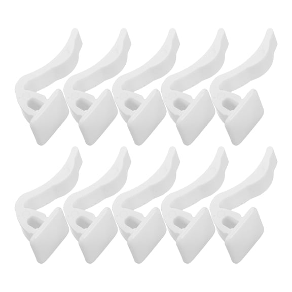 FENGGUIQU 10Pcs Radiator Clip Repair Kit Plastic White for Fan Shroud Hose Retaining Clamp