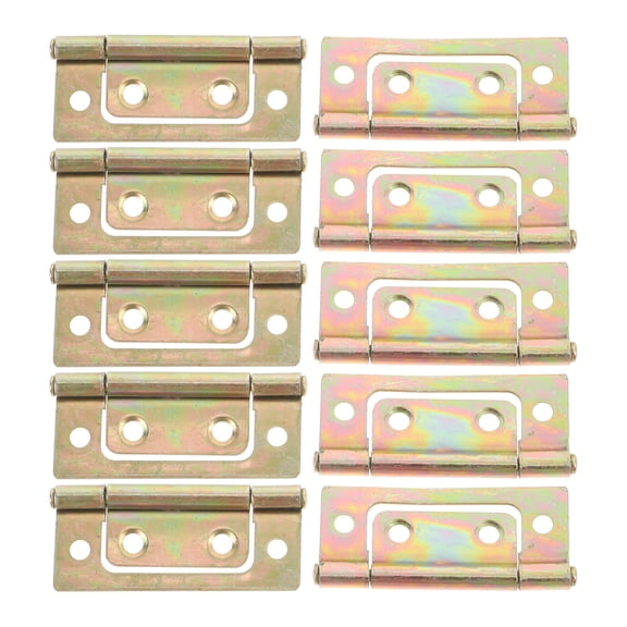 FENGGUIQU 10Pcs Metal Cabinet Door Hinges Heavy Duty Folding Photo Frame Hinges for Kitchen Cabinet Replacement