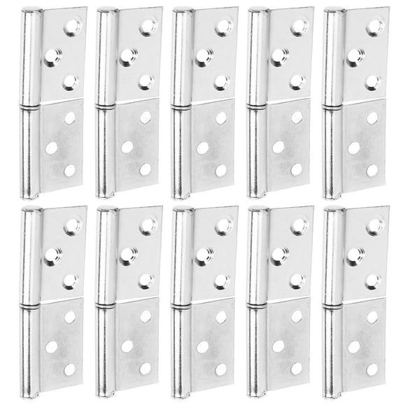 FENGGUIQU Set of 10 Stainless Steel Interior Door Hinges, Detachable Design for Home and Office Use, Hardware