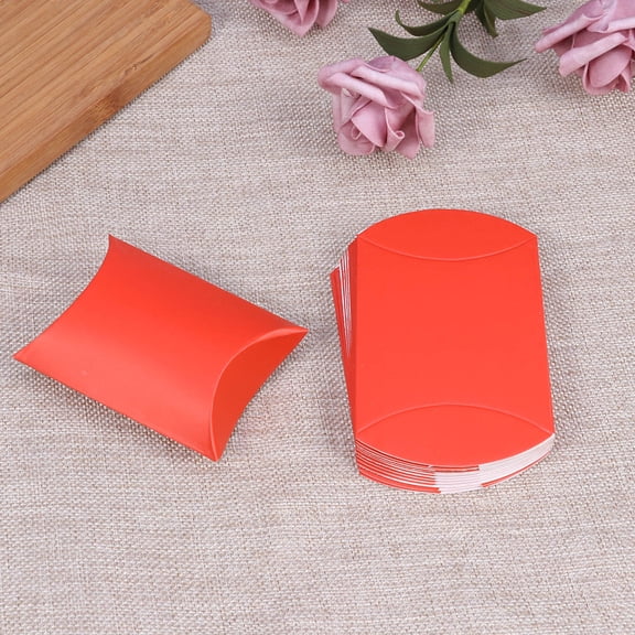 FENGGUIQU 12Pcs Large Capacity Wedding Treat Boxes Craft Paper Storage for Couples Red