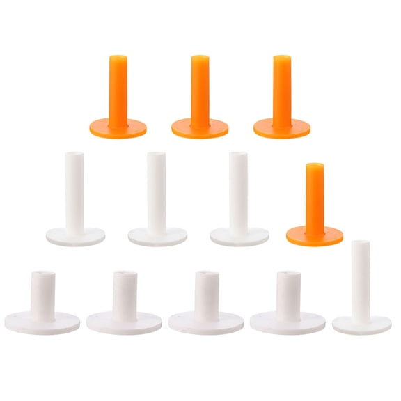 FENGGUIQU 12Pcs Driving Range Golf Tee Rubber Assorted Color for Enthusiasts