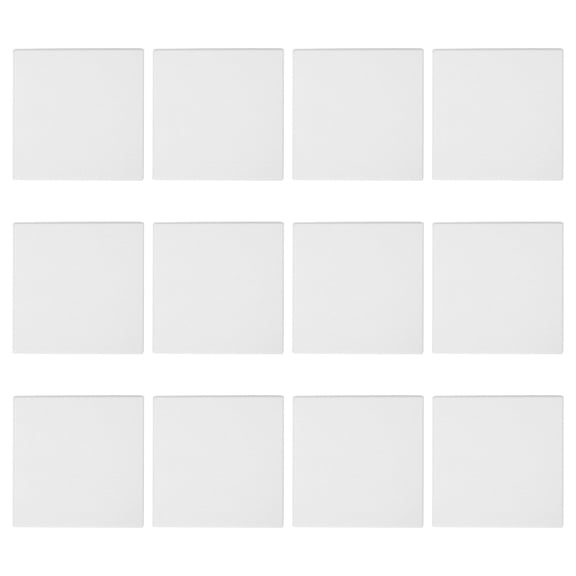 FENGGUIQU 12pcs Soundproof Panel White Polyester Fire Resistant Padding for Homeowners