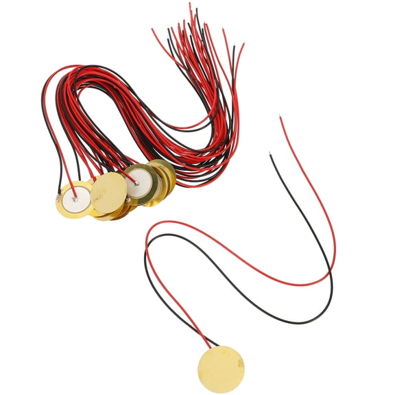 FENGGUIQU 15Pcs Brass Piezo Disc Acoustic Pickup Transducer for Guitar and Drum Trigger