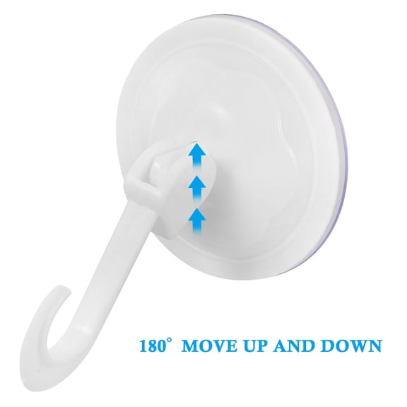 FENGGUIQU 15Pcs White Kitchen Sticky Hooks PVC and PP Material Household Wall Hangers