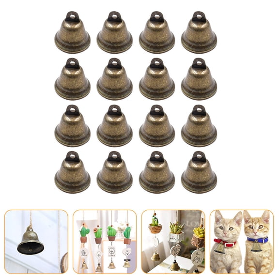 FENGGUIQU 16-Piece Metal Coffee Bells Set for Handmade Crafts, Holiday Decorations, and Projects