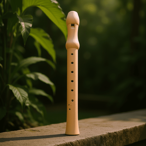 FENGGUIQU 1Pack Flutes Instruments ABS Beige Music Playing 8 Hole Design Professional Players Music Practice