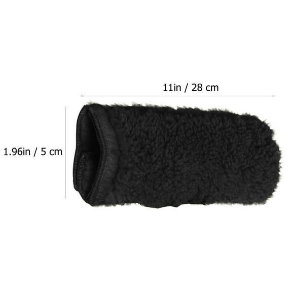 FENGGUIQU 1Pair Premium Black Wheelchair Armrest Covers Anti Skid Cushions