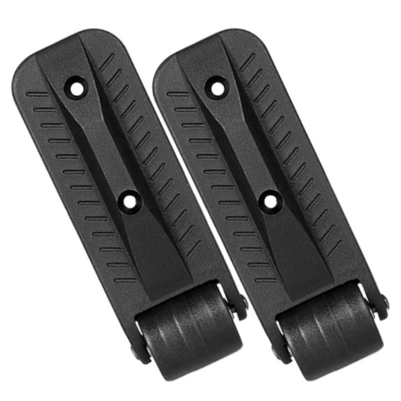 FENGGUIQU Noisefree L Shaped Side Mount Caster Wheels Black for Portable Speaker Cabinets 1Pair