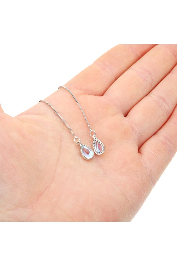 1 Pair Moonstone Teardrop Dangle in Tone Copper for Women Stylish