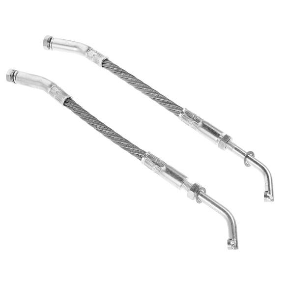 FENGGUIQU 1Pair Rail Mounted Steel Snowmobile Ice Scratchers Kit with Hardened Tips for Efficient Trail Cooling