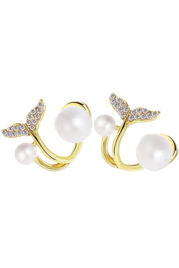 Unusual Earrings For Women Mermaid Tail Multi 1 Pair Elegant Jewelry