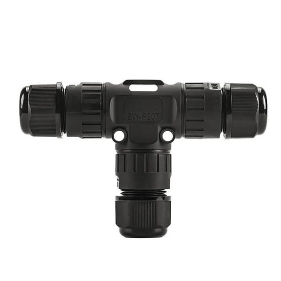 FENGGUIQU Strain Relief Cord Connector, Black Nylon, Easy to Connect, Stable and Efficient 1Pc