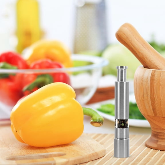 FENGGUIQU 1Pc Manual Pepper Crusher Stainless Steel for Indoor and Outdoor Cooking