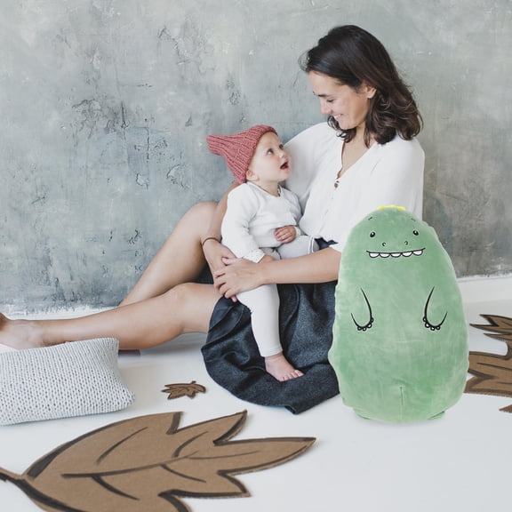 FENGGUIQU 1Pc Unique Dinosaur Throw Pillow Plush Cotton Filled for Sofa and Party