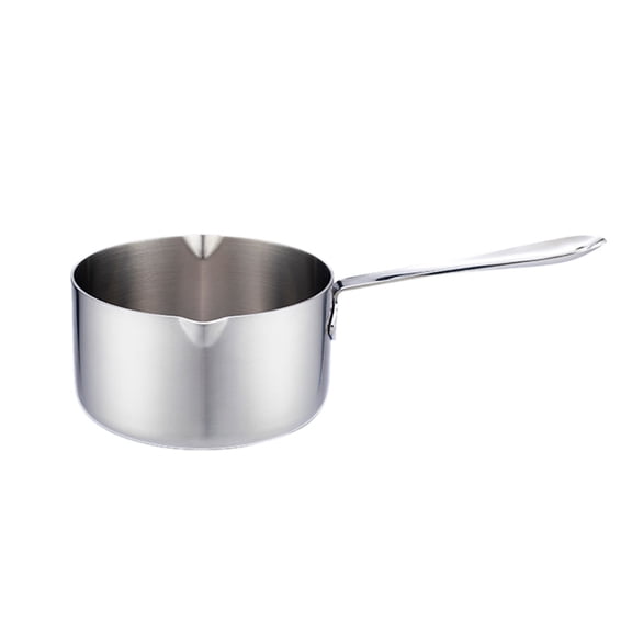 FENGGUIQU Latte Stainless Pot Milk Saucepan Silver 1Pcs