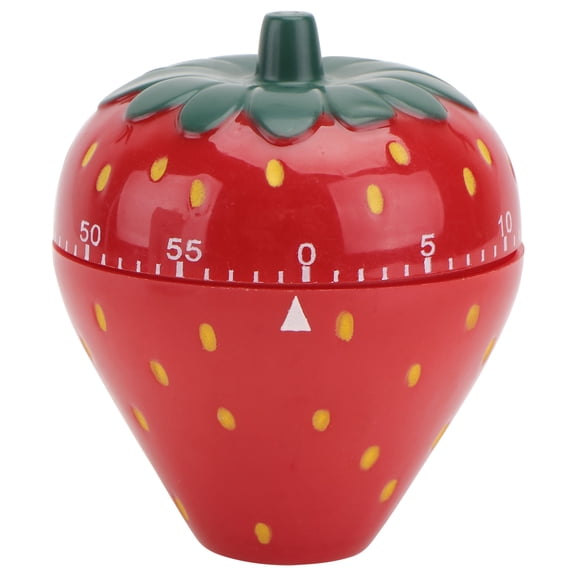 FENGGUIQU Red Plastic and Metal Mechanical Timer for Kitchen Decorative Use