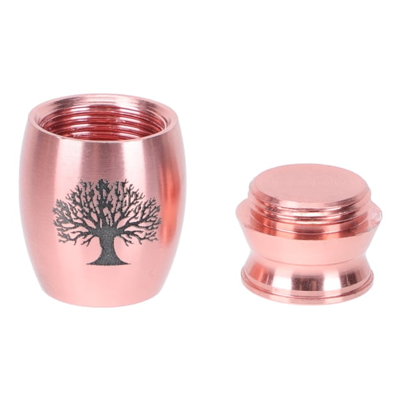 FENGGUIQU Rose Pet Urn Stainless Steel Ash Storage Box Resistant Keepsake Memorial Container