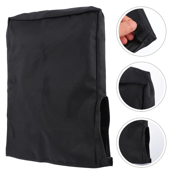 FENGGUIQU Slim Fit Black Game Controller Cover with Tape Fixation, Easy to Clean Protective Outer Shell - 1Pc