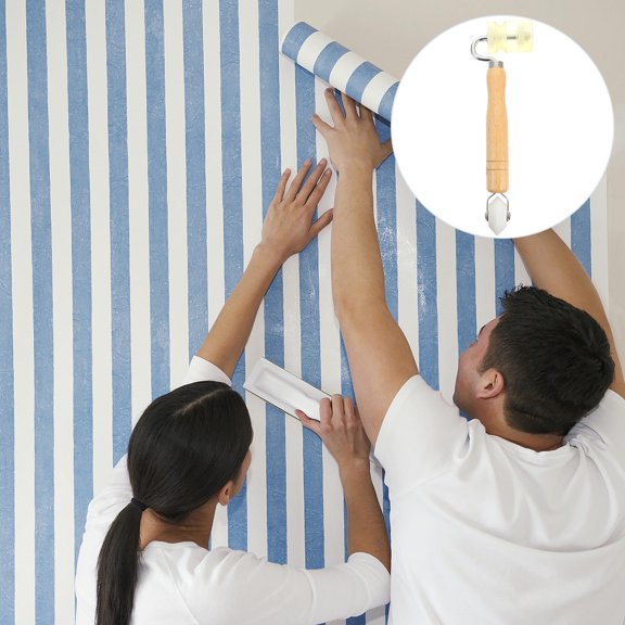 FENGGUIQU Wooden Handle Pressure Roller for Wallpaper Safe and Durable Use